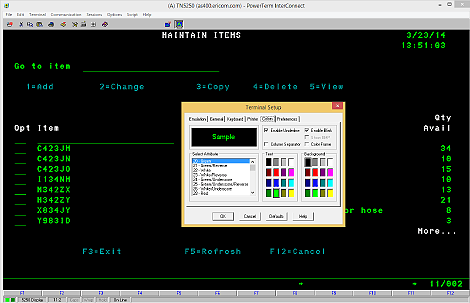 Setting up PowerTerm Terminal Emulator software for Unix